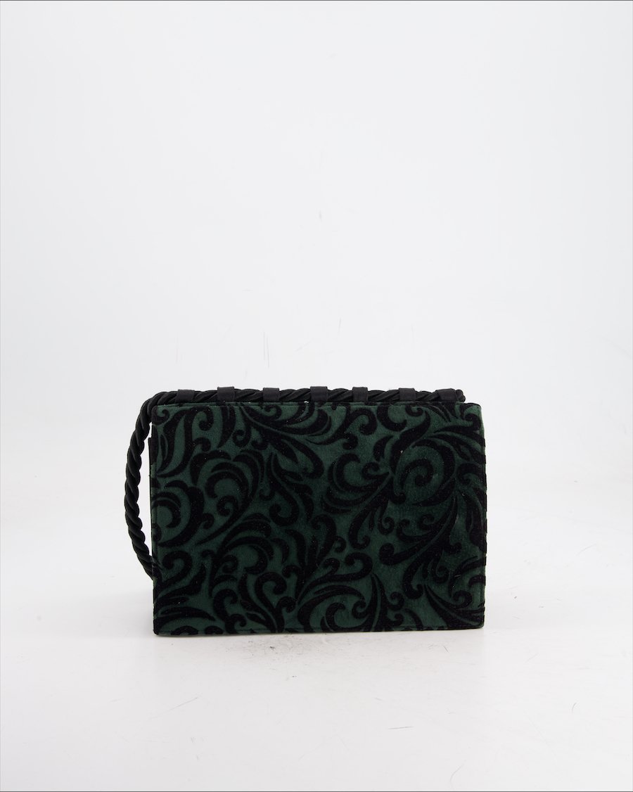 Casadei Crossbody Bag Velvet Green