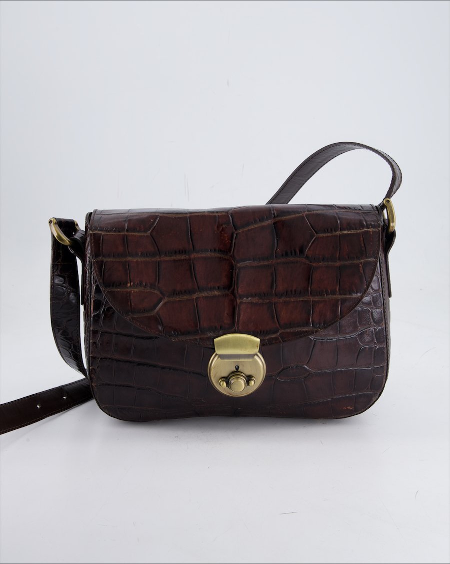 Lorella Pagano Crossbody Bag Leather Brown
