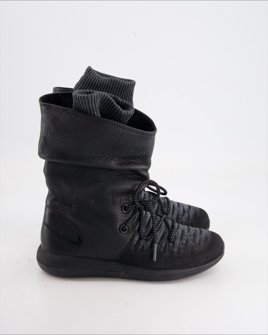 Nike Roshe Two High Ankle Boot Leather Black Eu 36.5