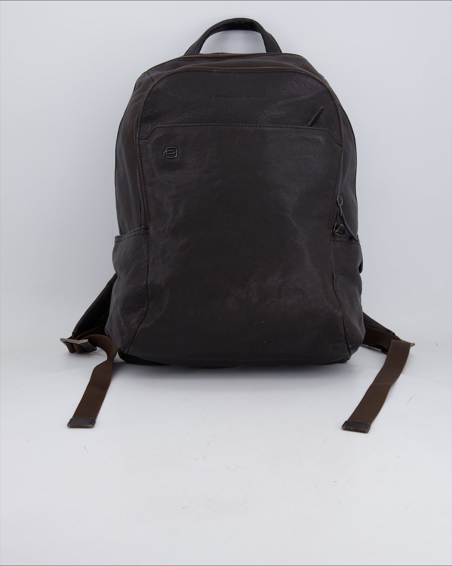 Piquadro Backpak Leather Brown
