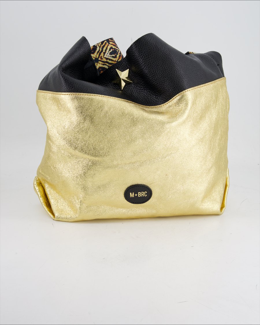 M BRC Handbag Leather Gold