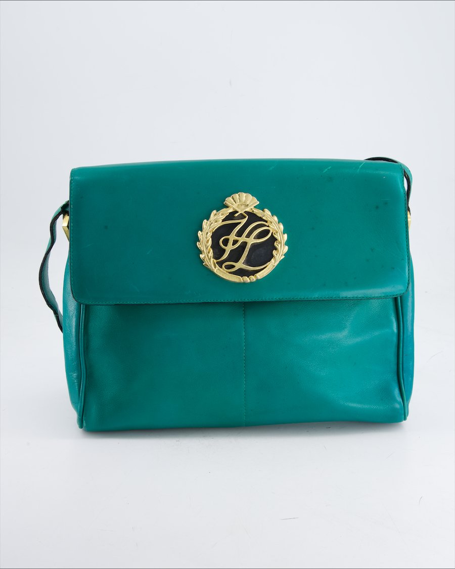 Karl Lagerfeld Crossbody Bag Leather Green
