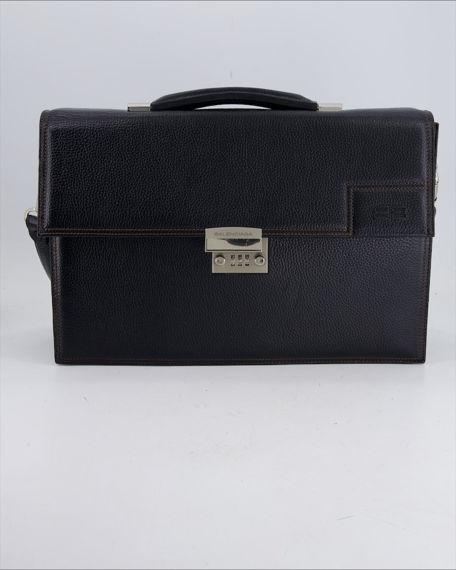 Balenciaga 24H Leather Black