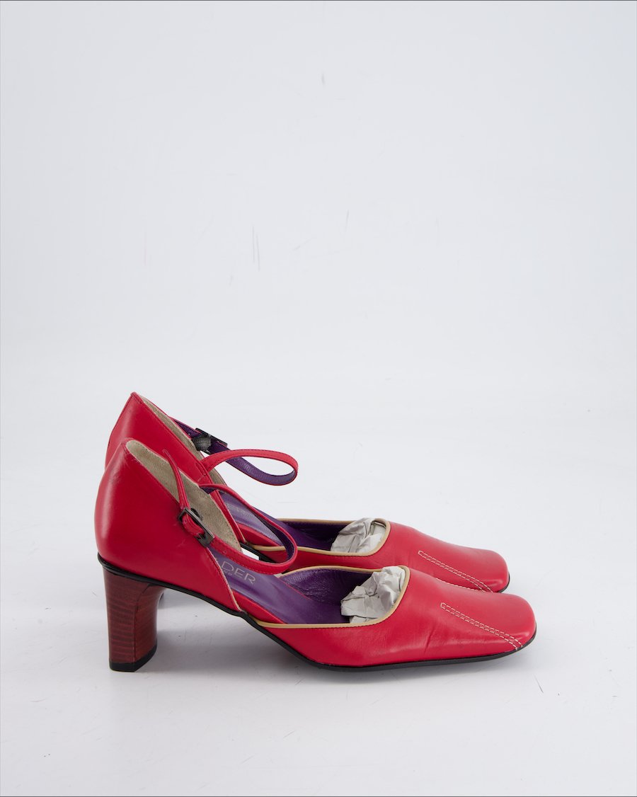 Walder Heels Leather Pink Eu 40