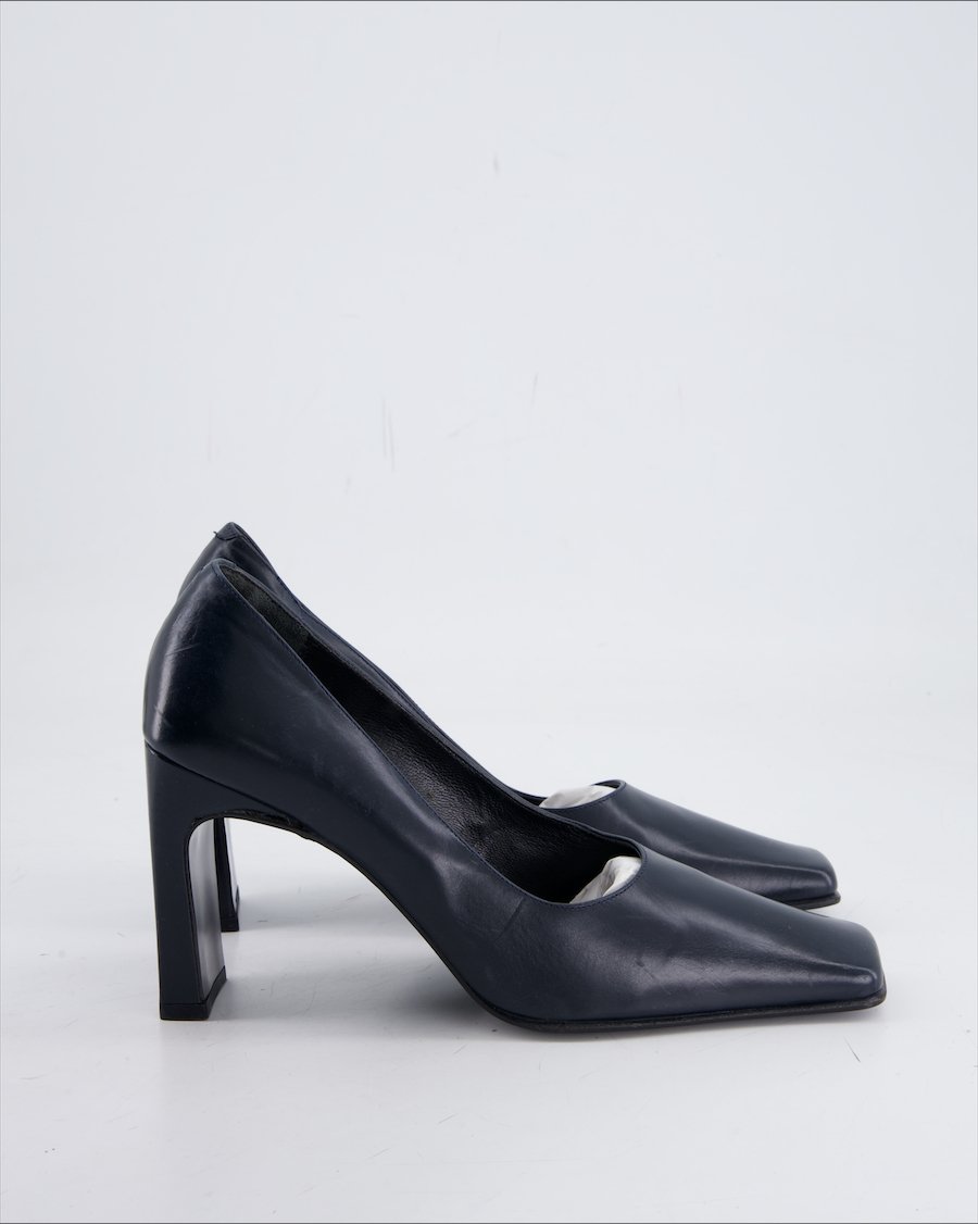 Via Delle Ginestre Heel Leather Black EU 38.5