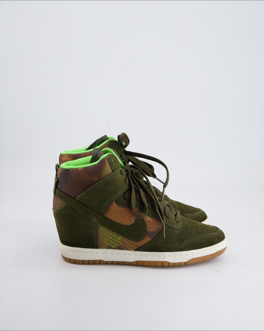Nike Dunk Sky Trainers Suede Khaki EU 38