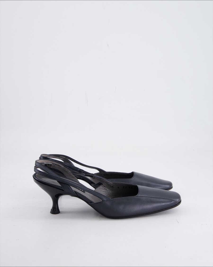 Bally Heels Leather Black