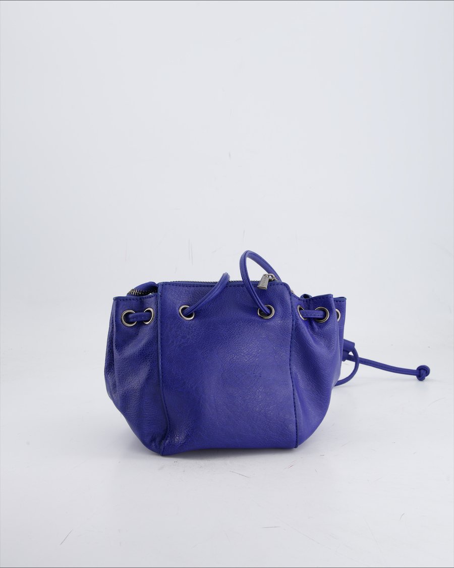 Sisley Shoulder Bag Leather Blue