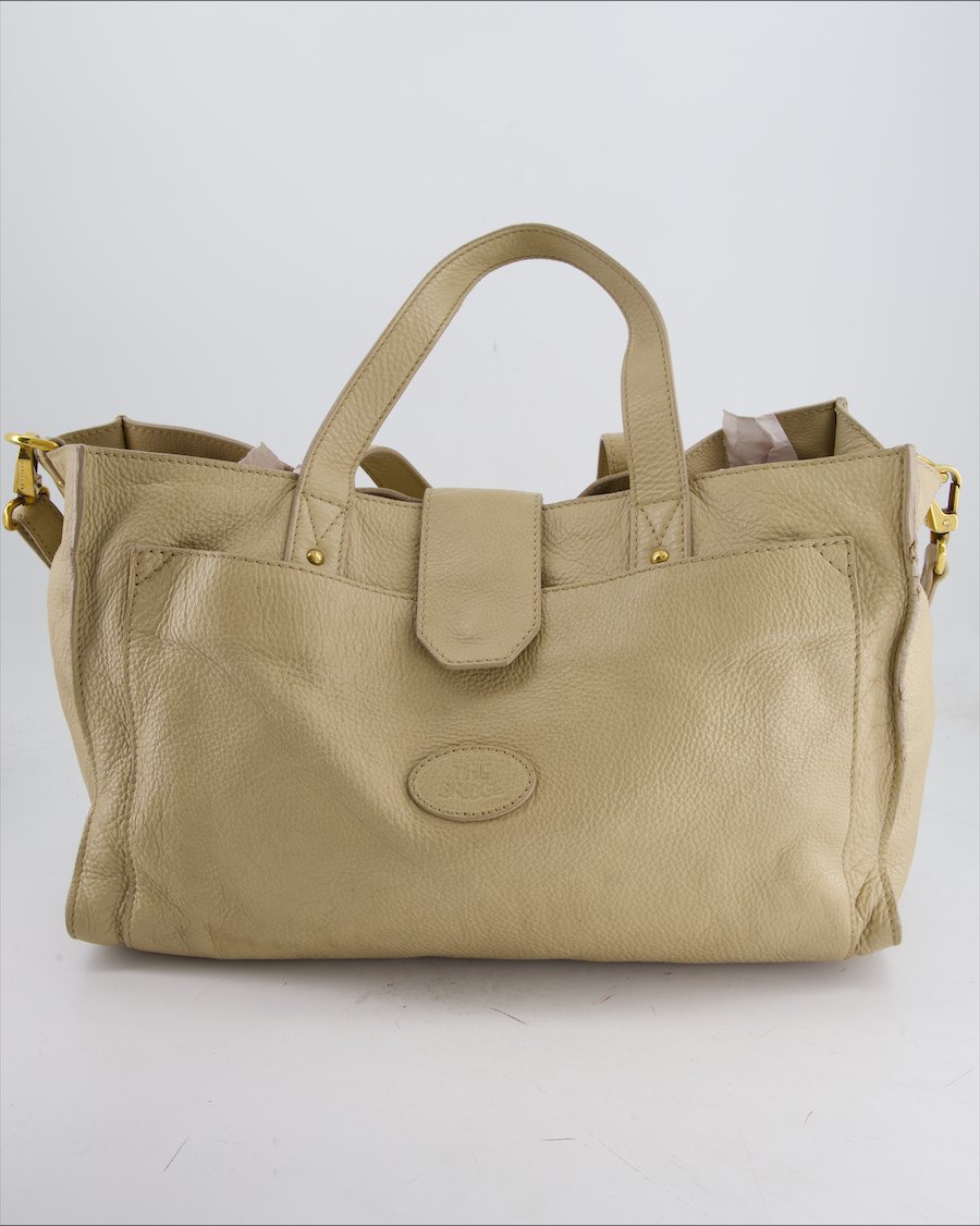 The Bridge  Handbag Leather Beige