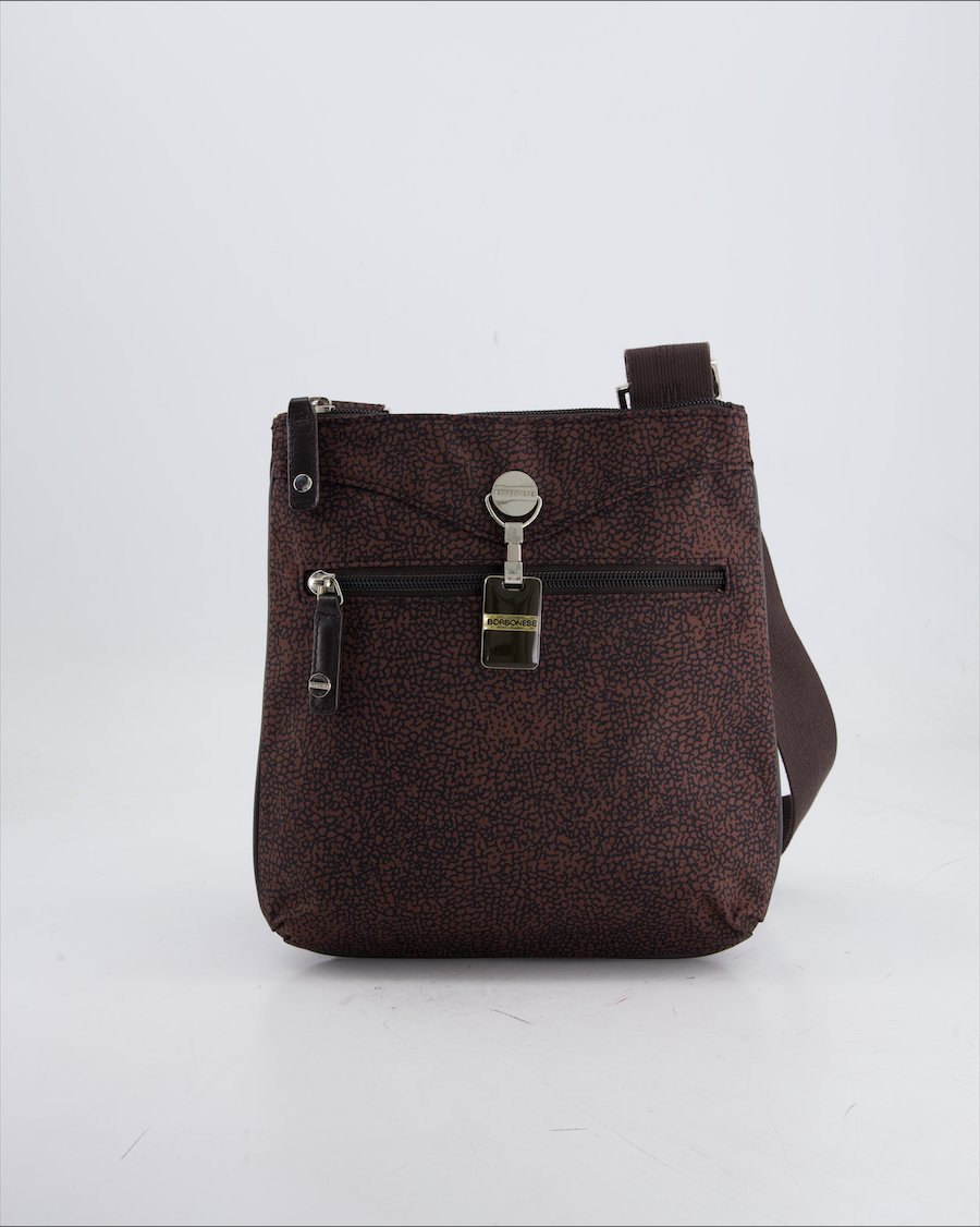 Borbonese Crossbody Bag Cloth Brown