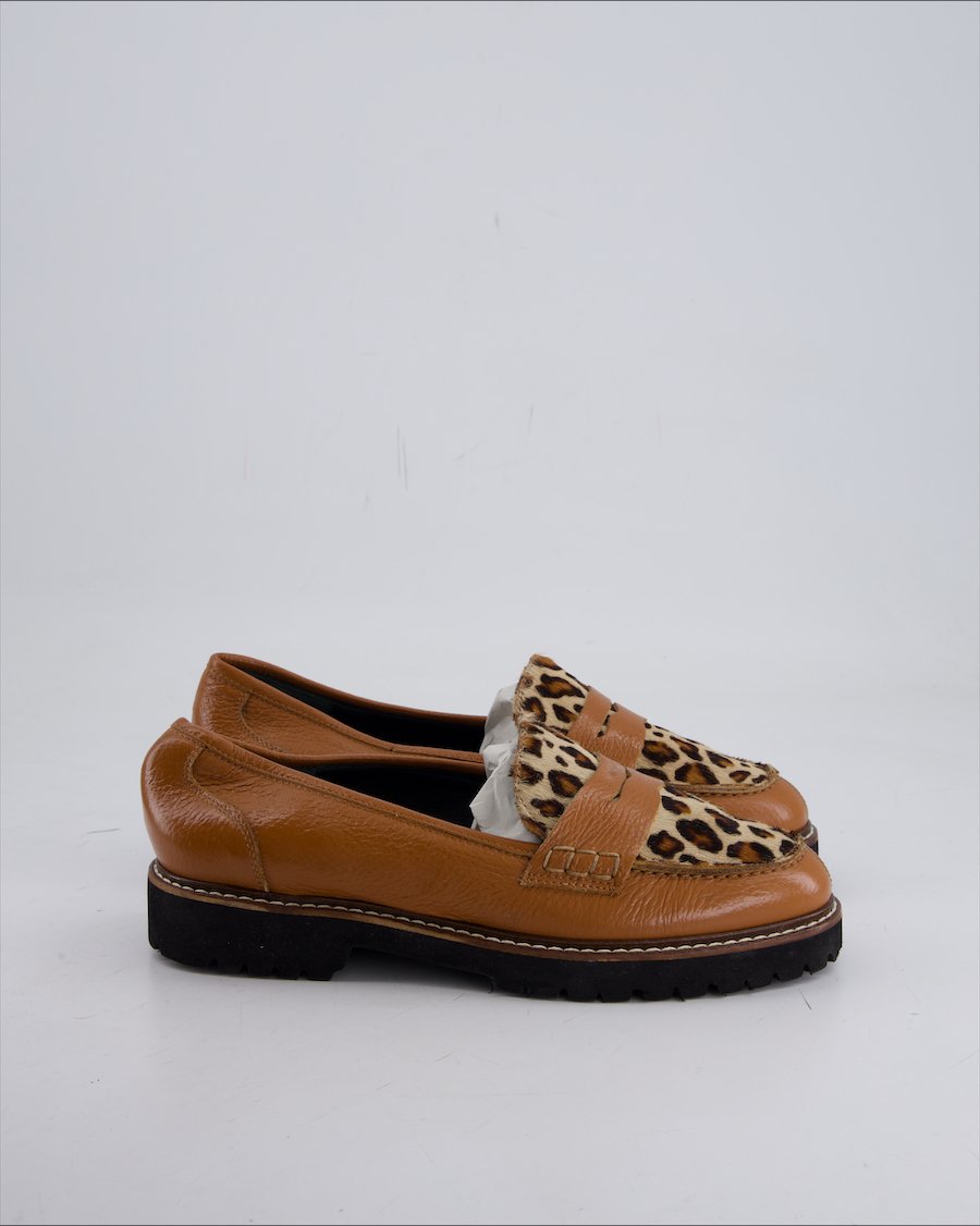 Madeleine Flats Leather Brown Eu 38