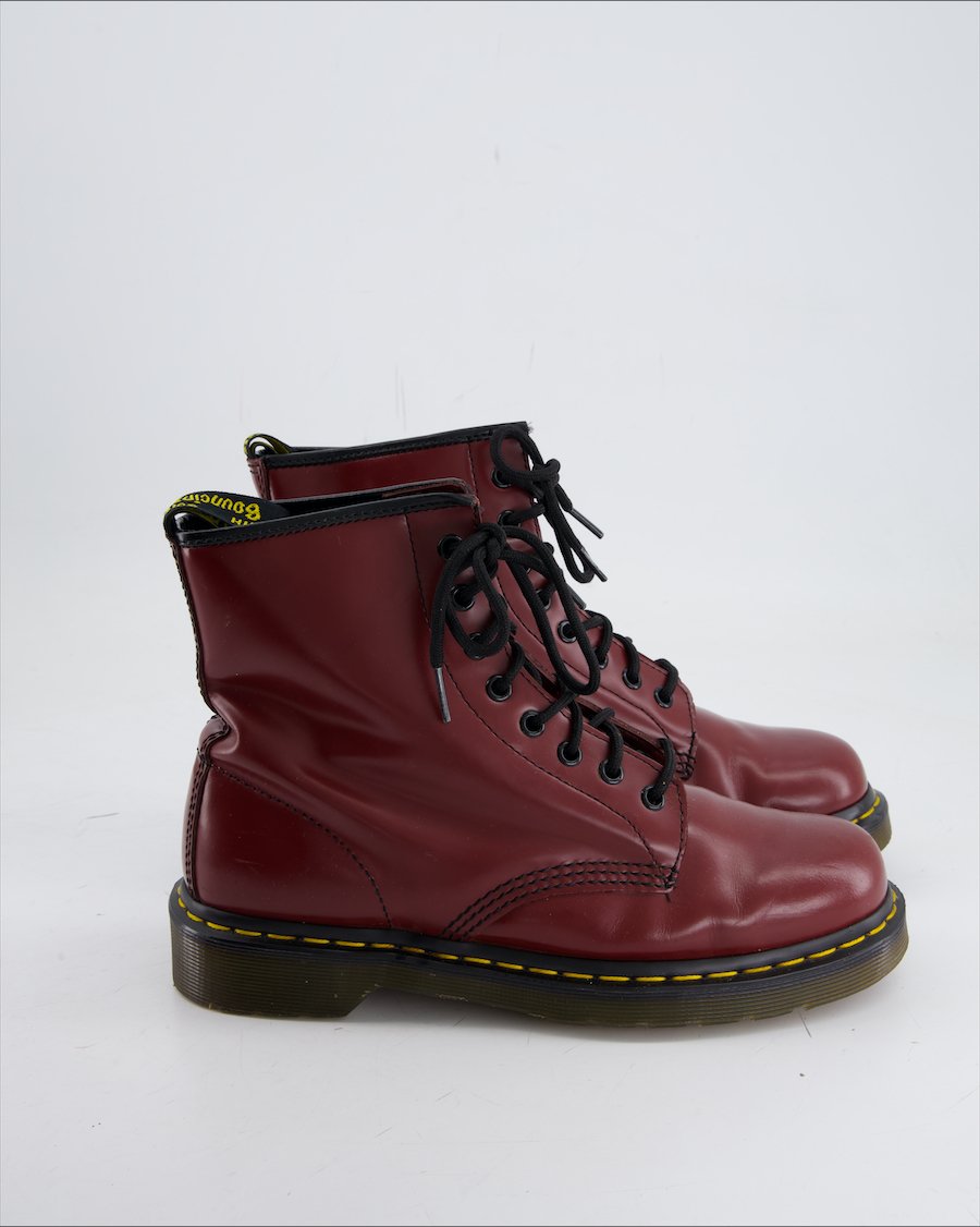 Dr Martens Ankle Boots Leather Burgundy Eu 40