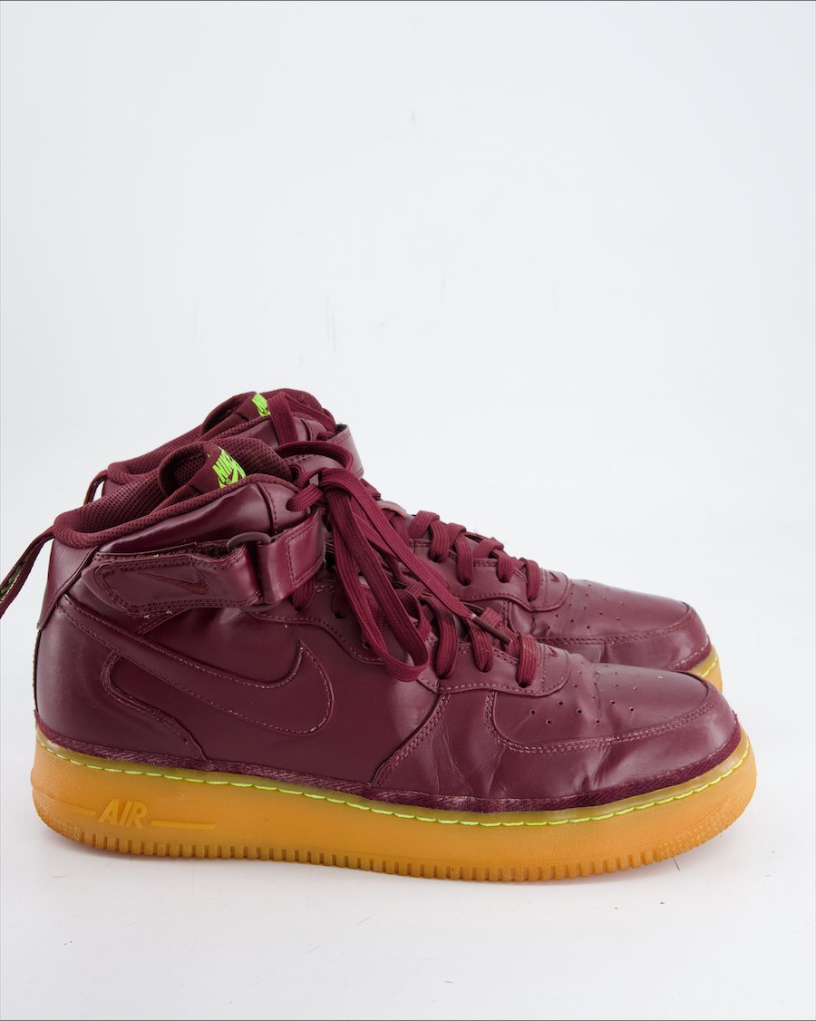 Nike Air Force 1'07 Trainers Leather Burgundy