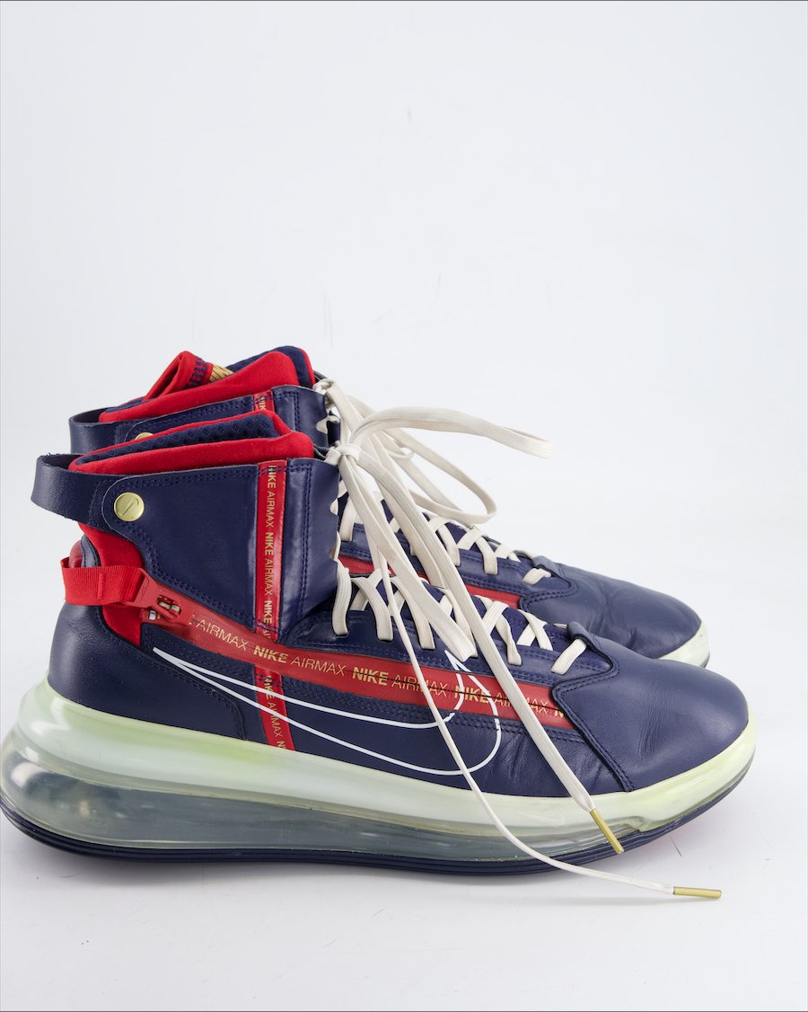 Nike Air Max 720 Trainers Leather Blue Eu 46