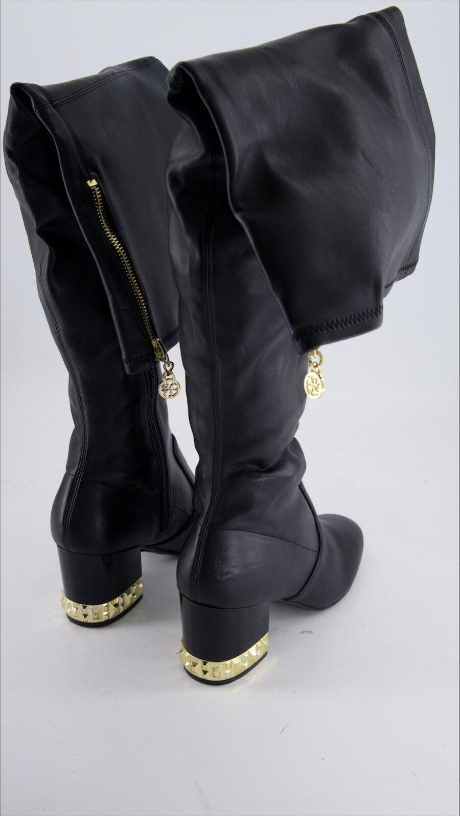 Guess Boots Leather Black Eu 39 - immagine 3