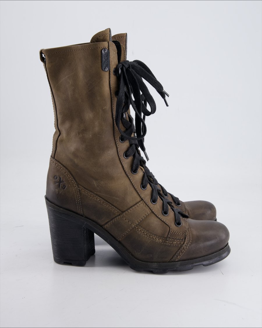 OXS Ankle Boots Leather Brown Eu 38