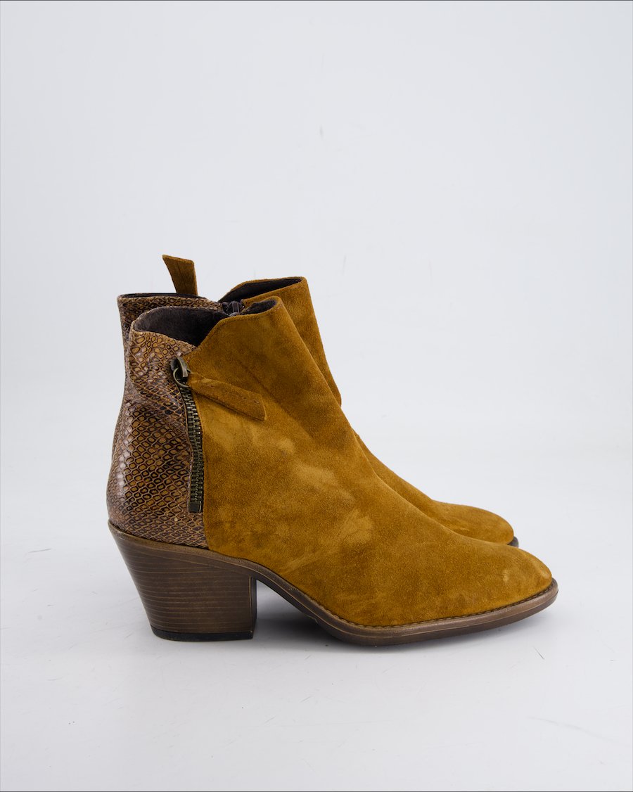 5TH AVENUE Ankle Boots Suede Camel Eu 38