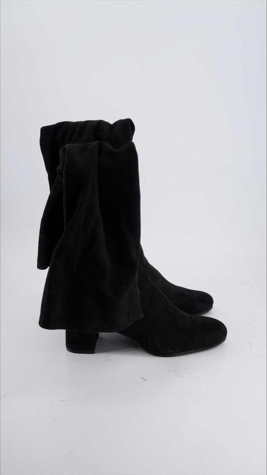 Zara Boots Suede Black Eu 38