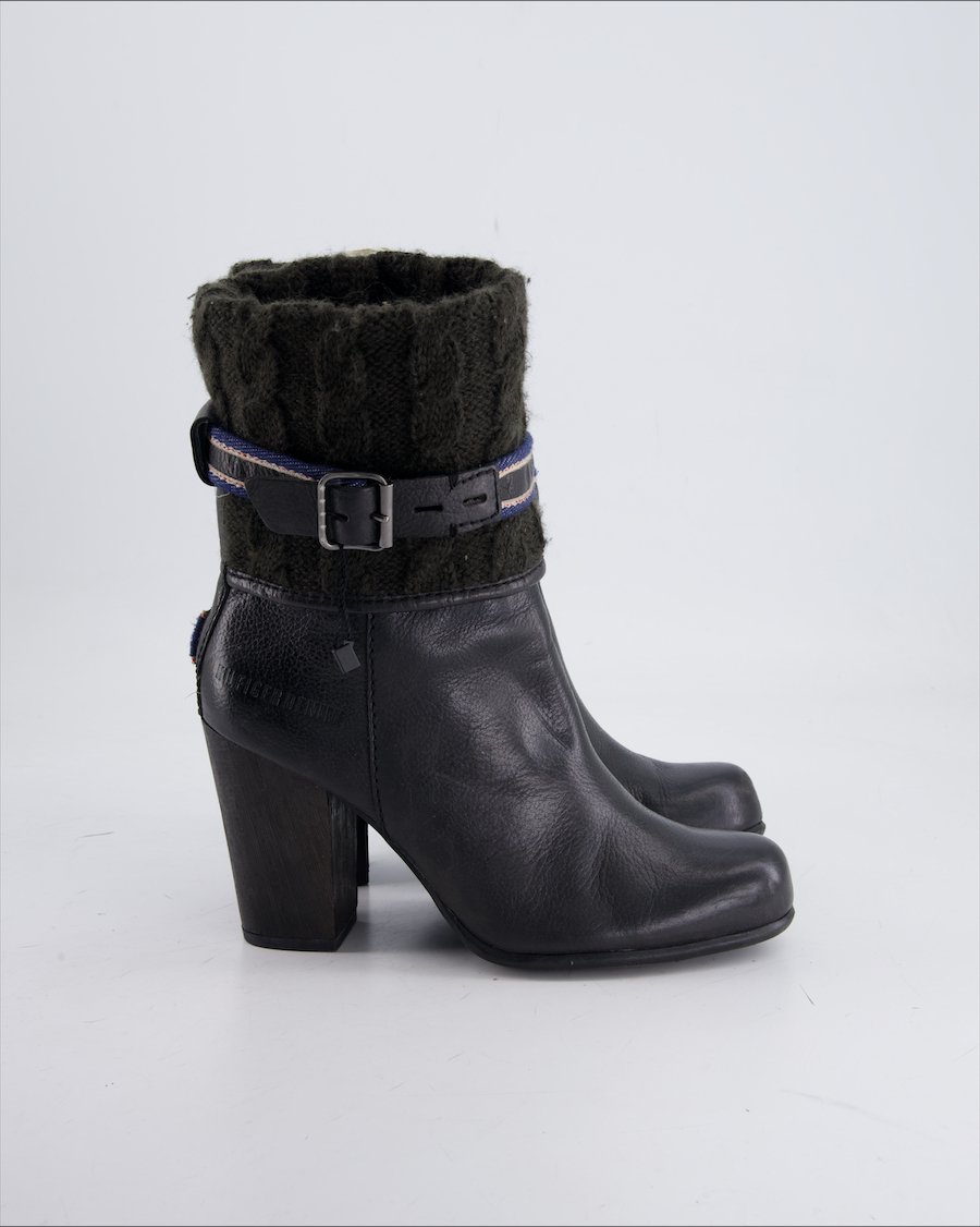 Hilfiger Denim Ankle Boots Leather Black Eu 38