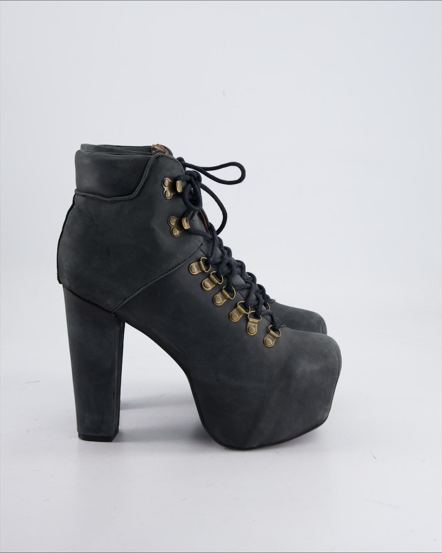 Havana Ankle Boot Leather Anthracite Eu 38