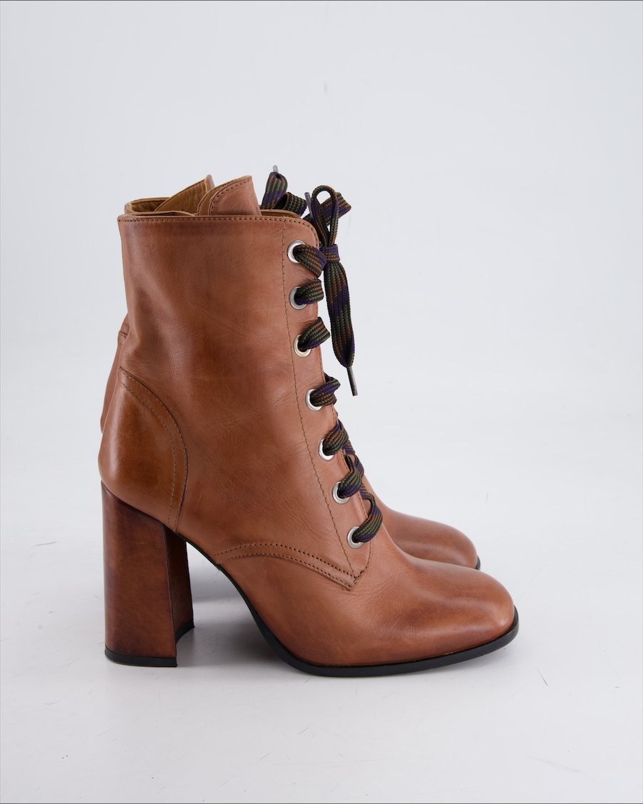 Navyboot Ankle Boot Leather Brown Eu 38