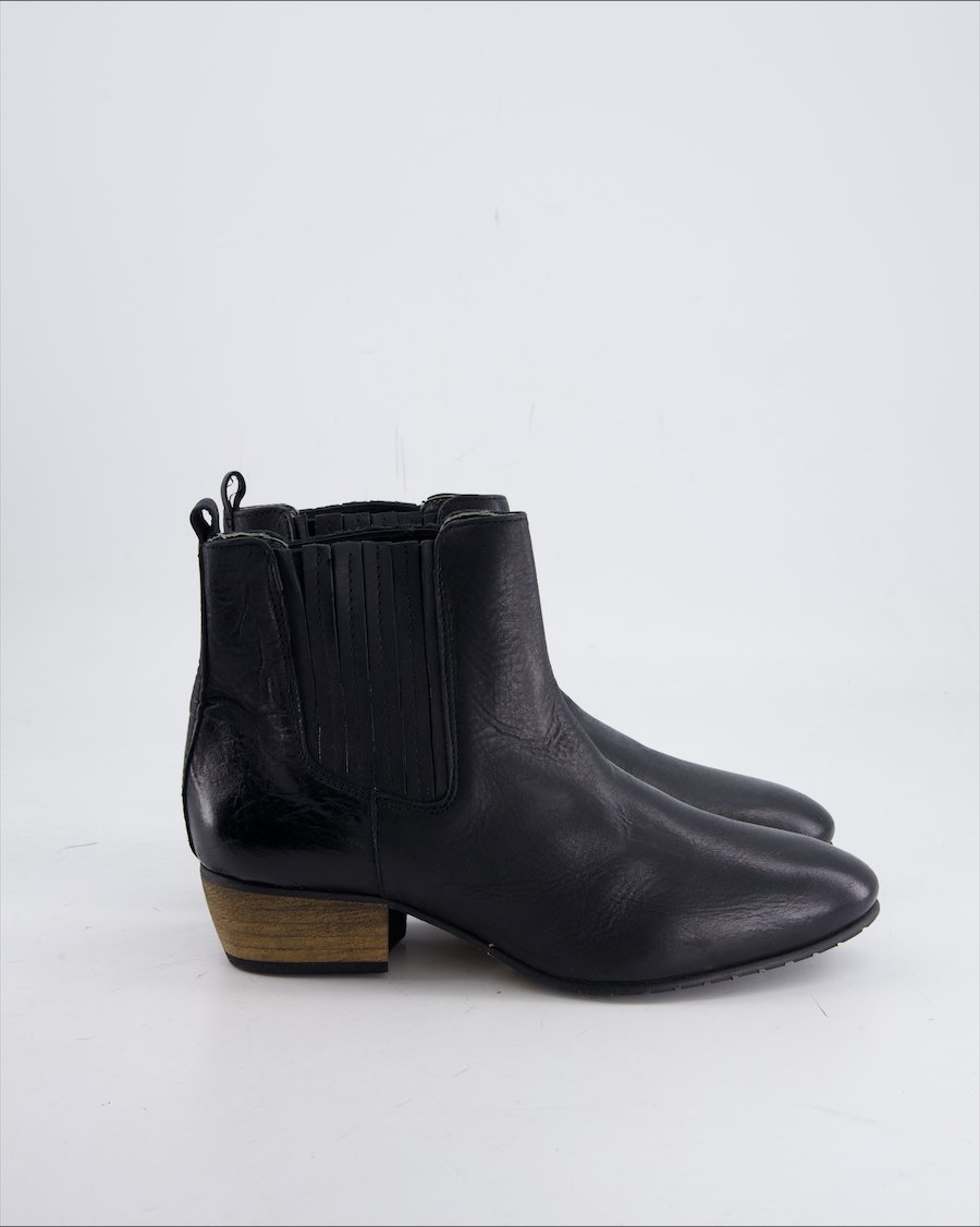 Play Motives Ankle Boots Leather Black Eu 38