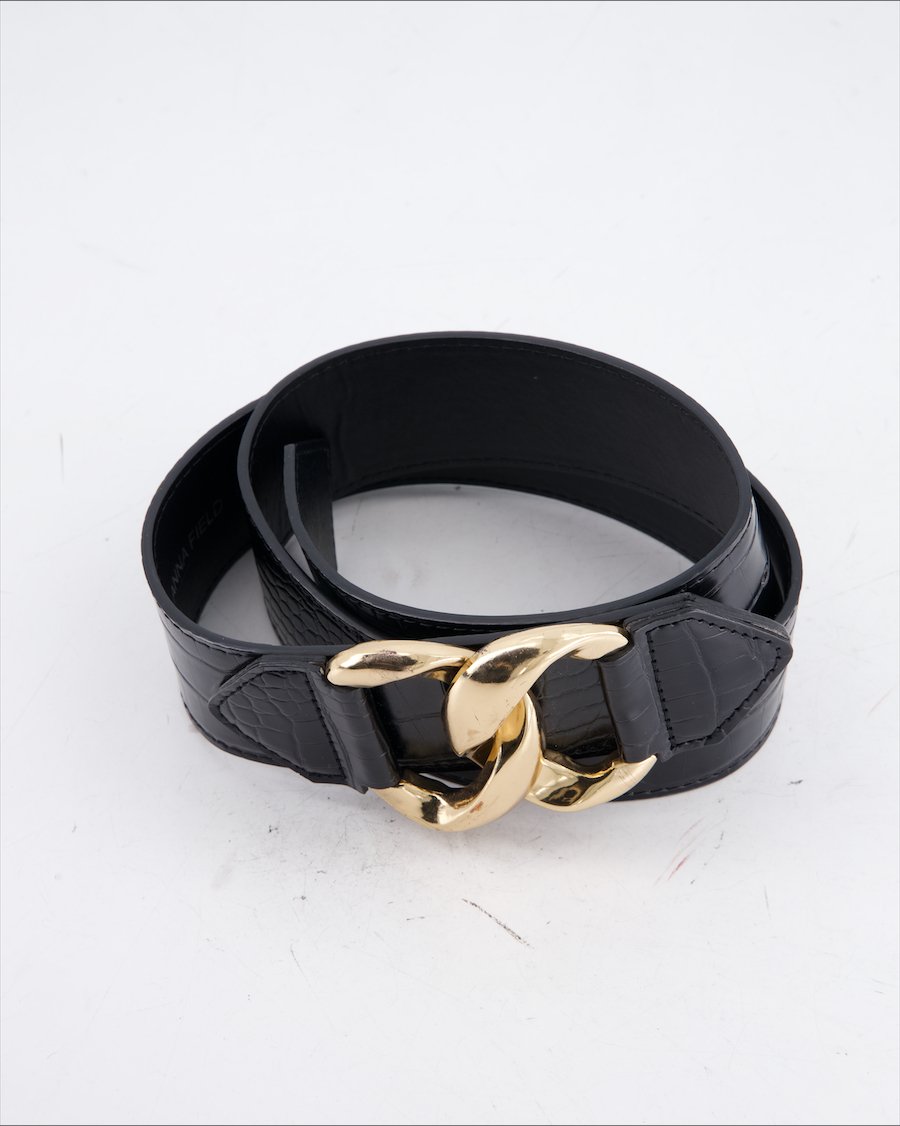 Anna Field Belt Leather Black
