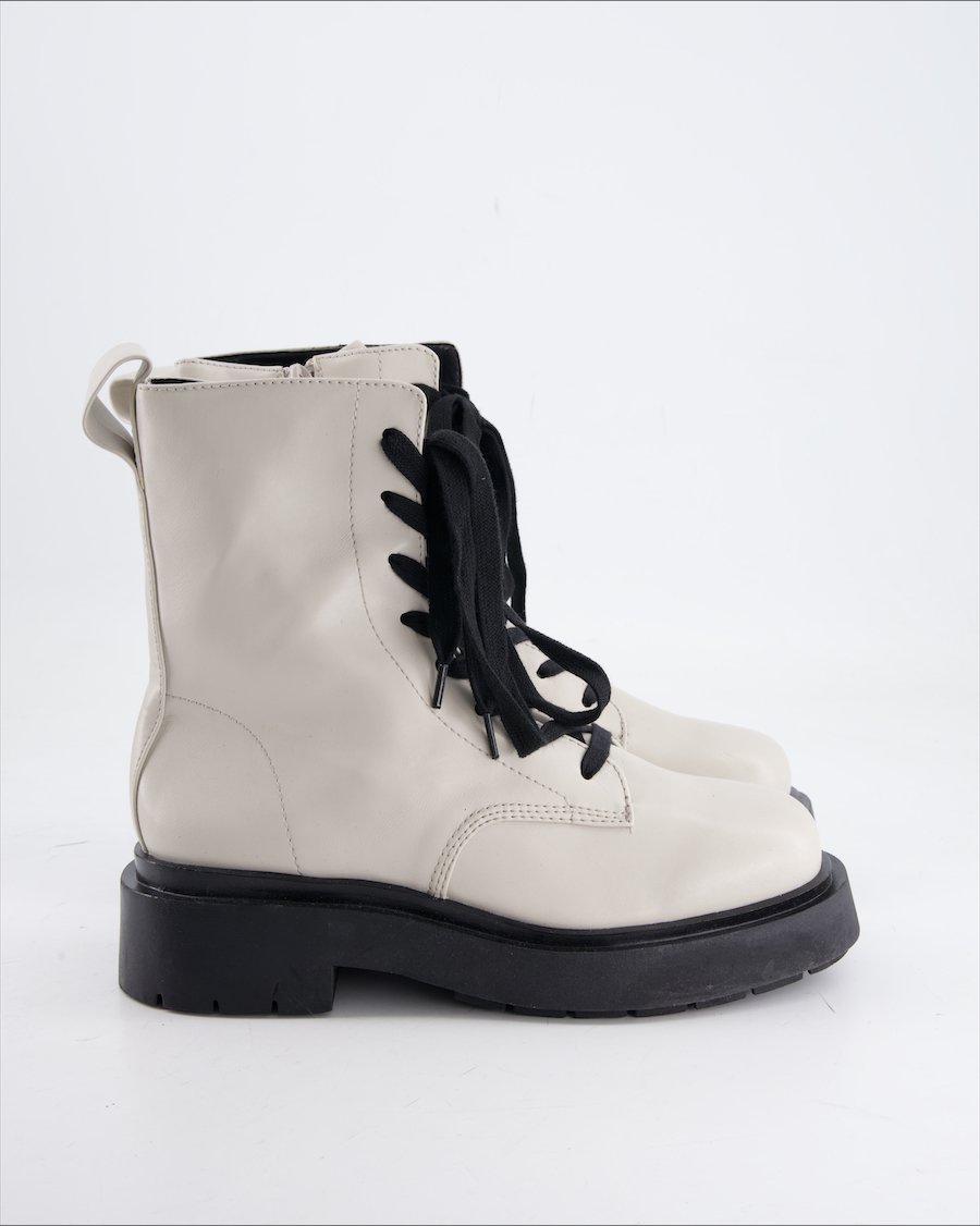 H&M Ankle Boots Polyurethane Beige Eu 37