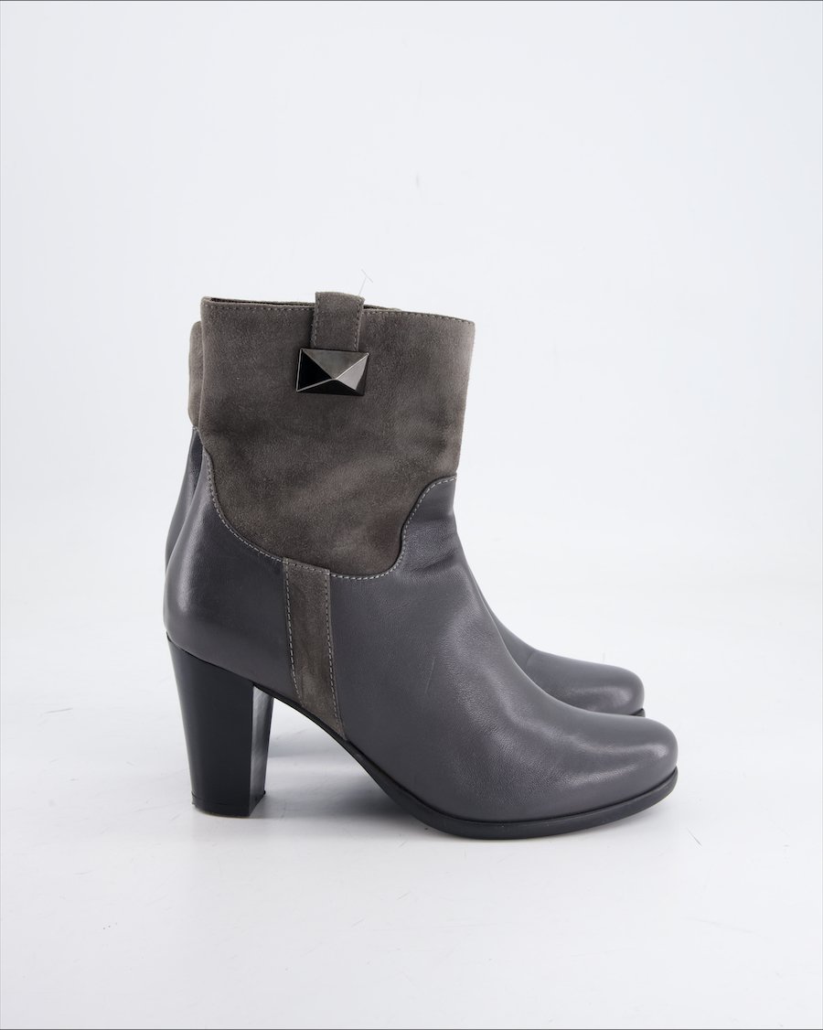 Zocal Ankle Boots Leather Anthracite