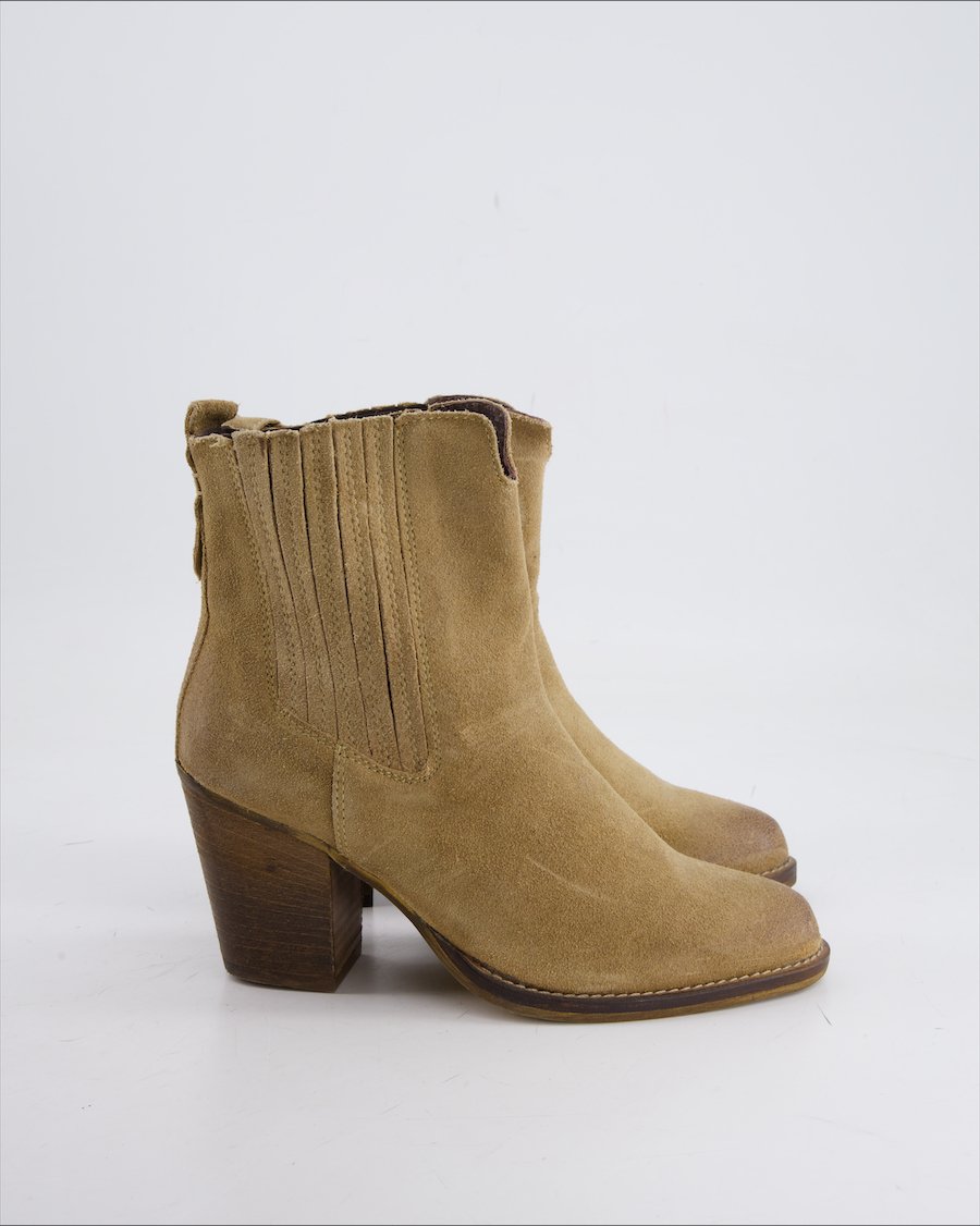 Max Ankle Boot Suede Beige Eu 37
