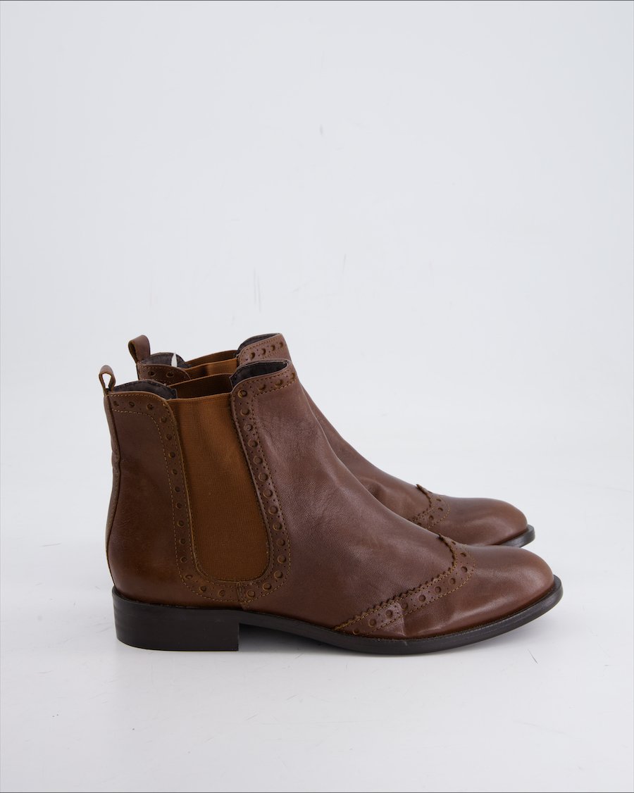 Maddison Ankle Boot Leather Brown Eu 37