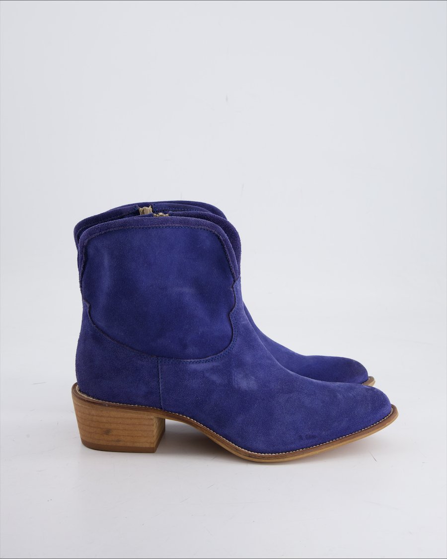 Nana Ankle Boots Suede Blue Eu 37