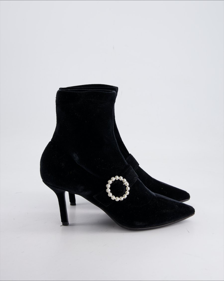 Navyboot Ankle Boots Velvet Black Eu 37