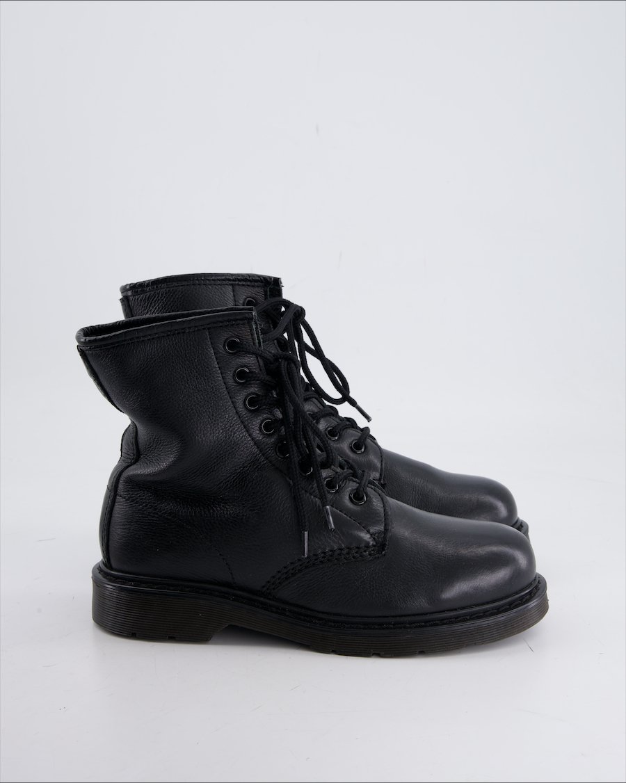 Work Street Ankle Boot Leather Black Eu 37