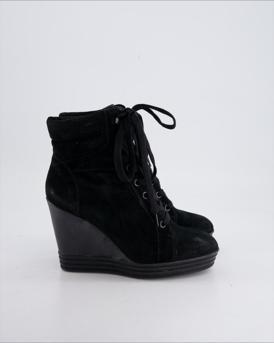 Hogan Ankle Boots Suede Black Eu 37