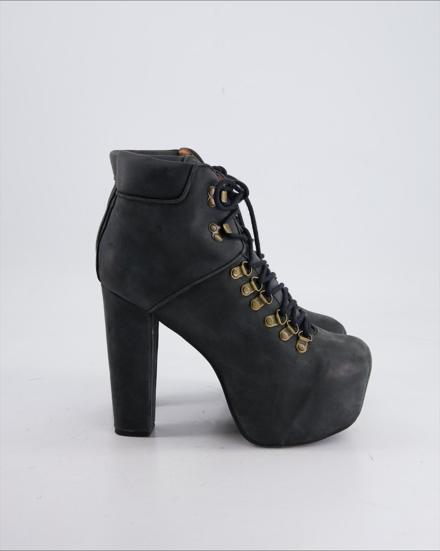 Havana Heel Leather Anthracite Eu 37