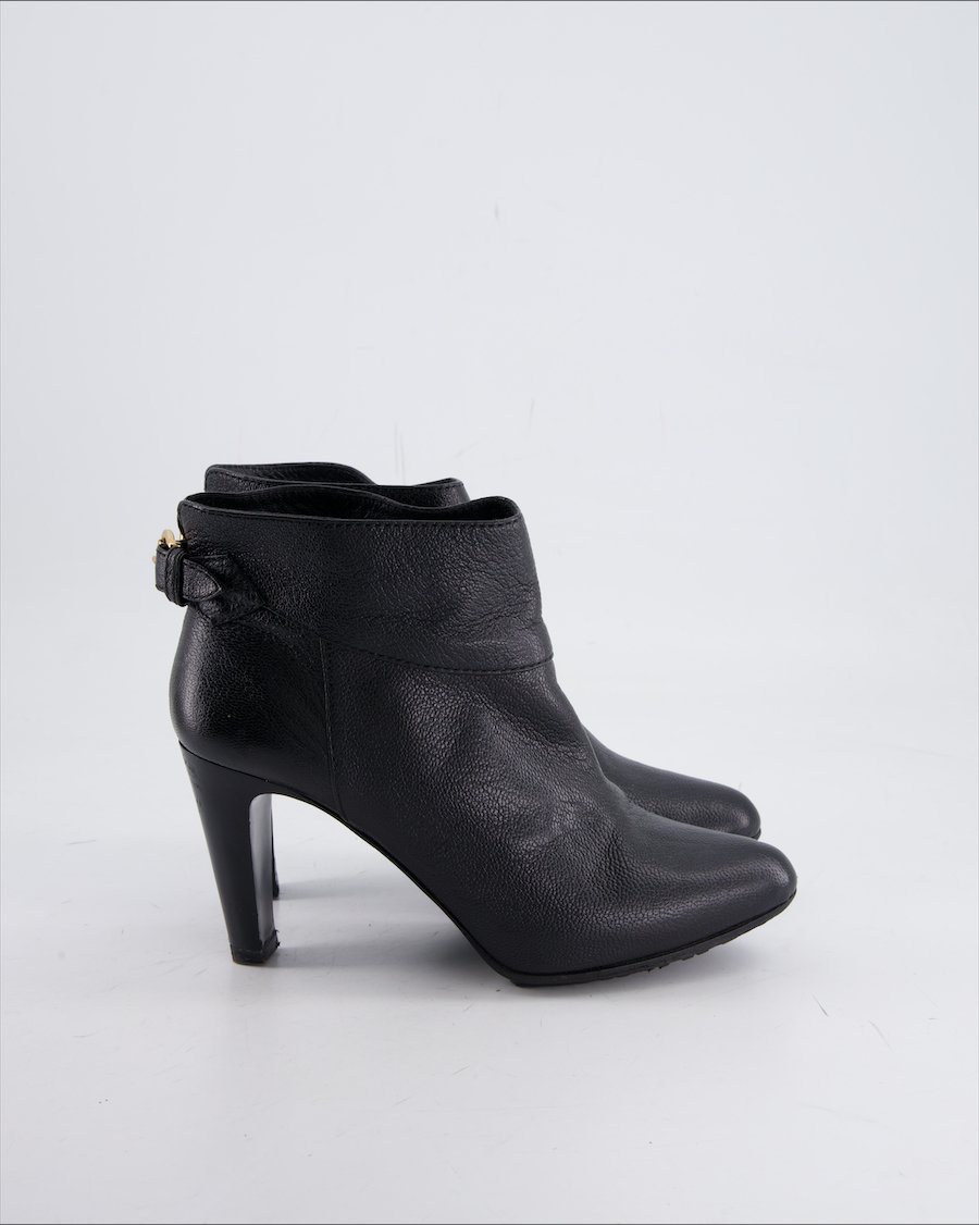 Grey Mer Ankle Boot Leather Black Eu 37