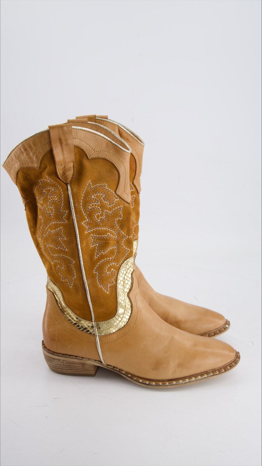 Unbranded Ankle Boot Suede Camel Eu 37