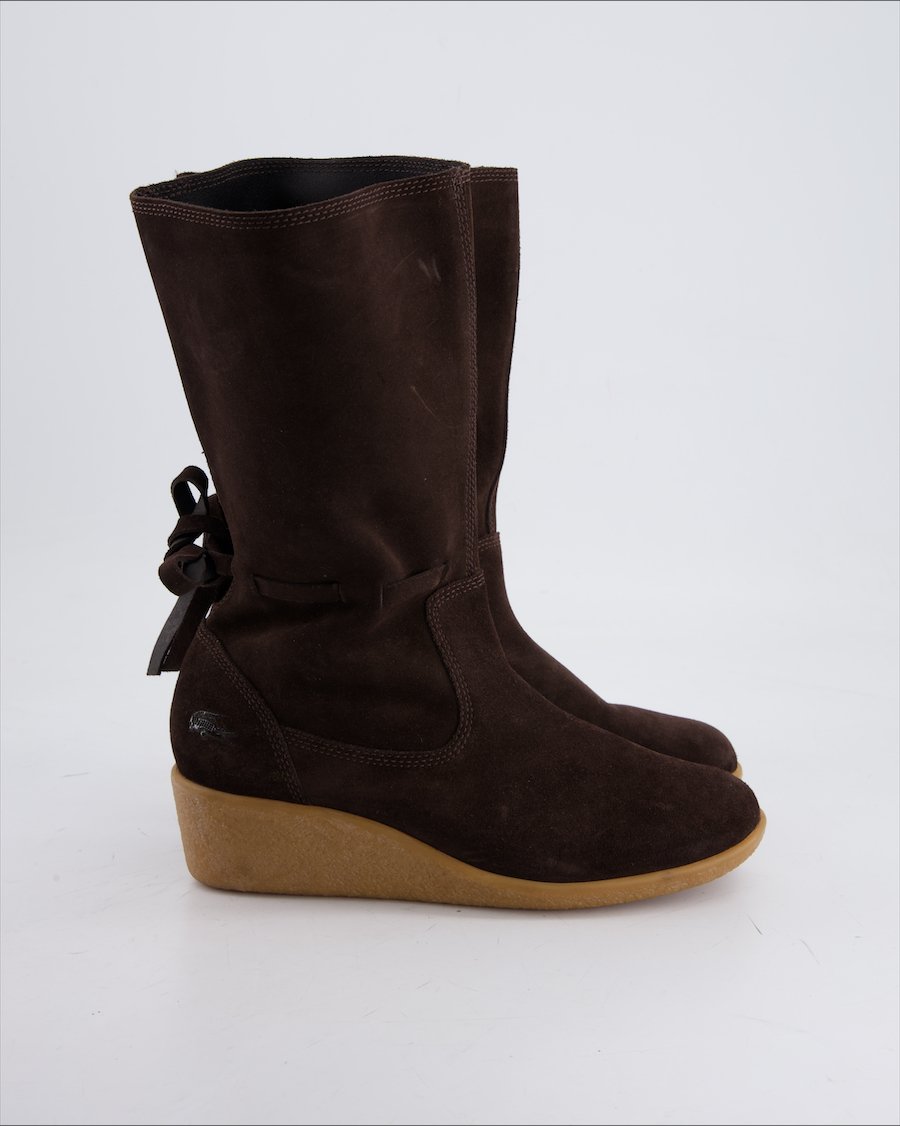 Lacoste Ankle Boots Suede Brown