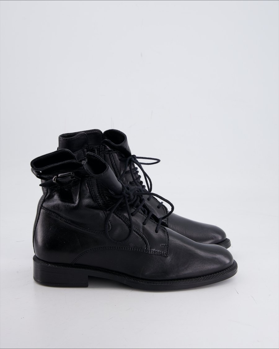 Varese Ankle Boot Leather Black Eu 37