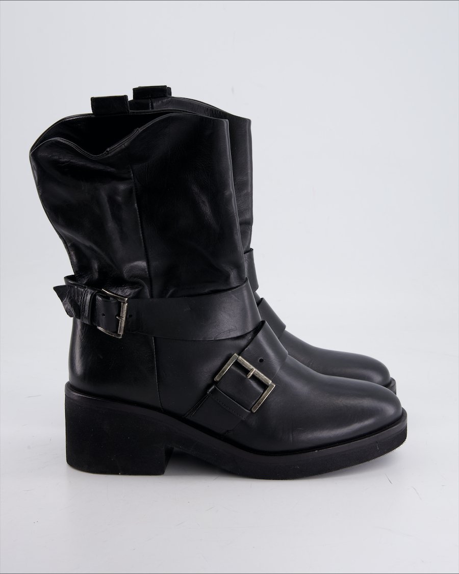 Vic Matie Ankle Boot  Leather Black