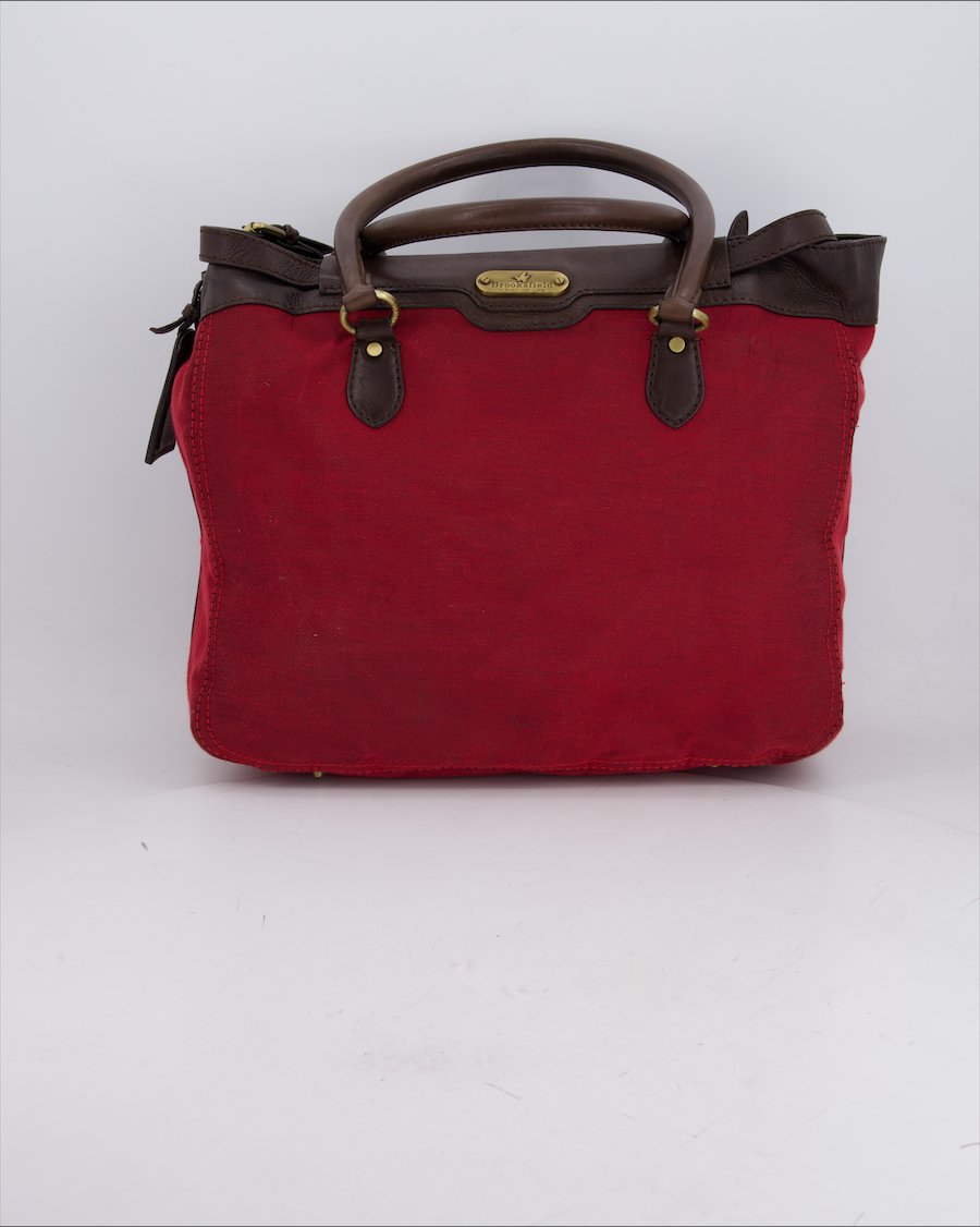 Brooksfield Shoulder Bag Cloth Red
