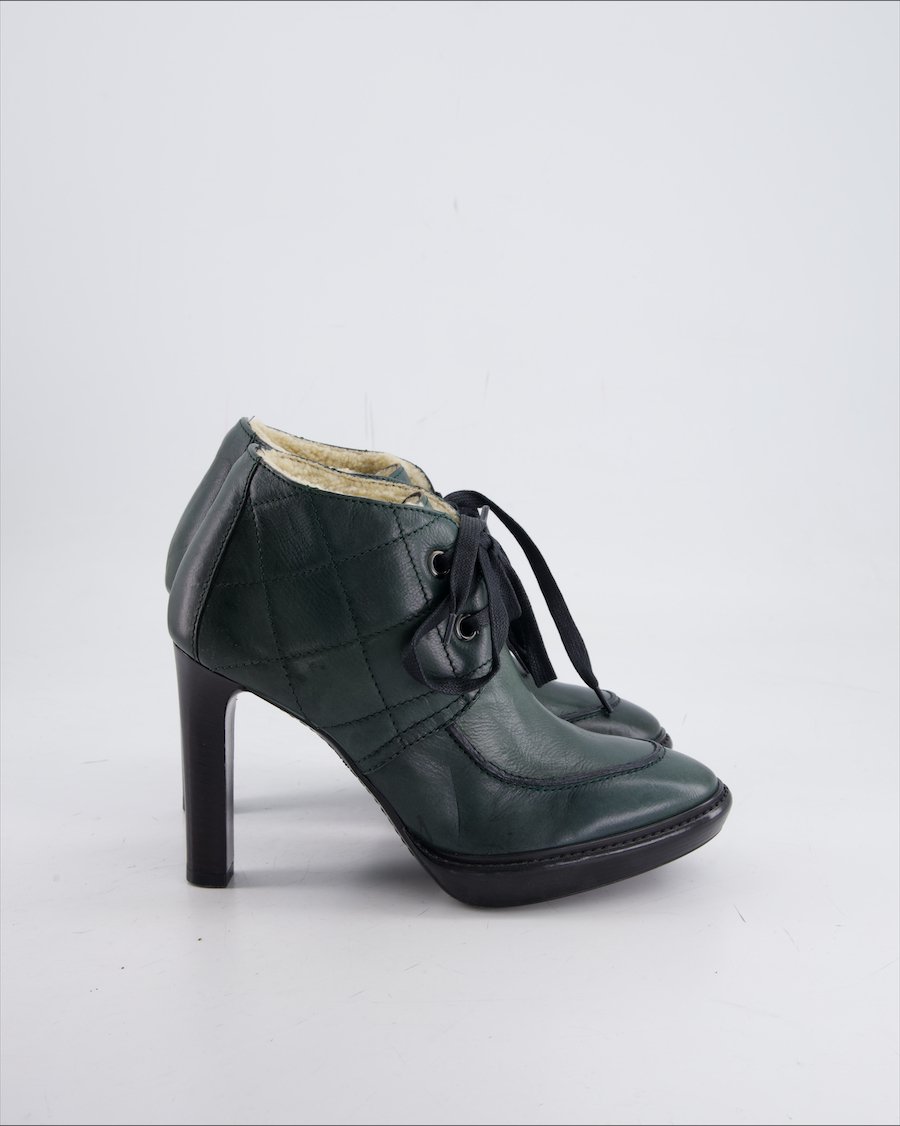 Manas Heels Leather Green Eu 37
