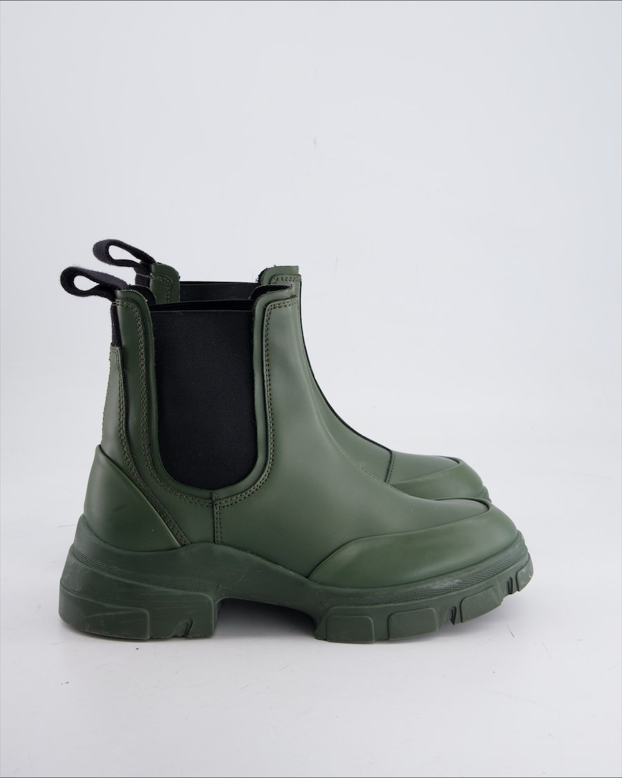 Zara Ankle Boots  Rubber Green Eu 37
