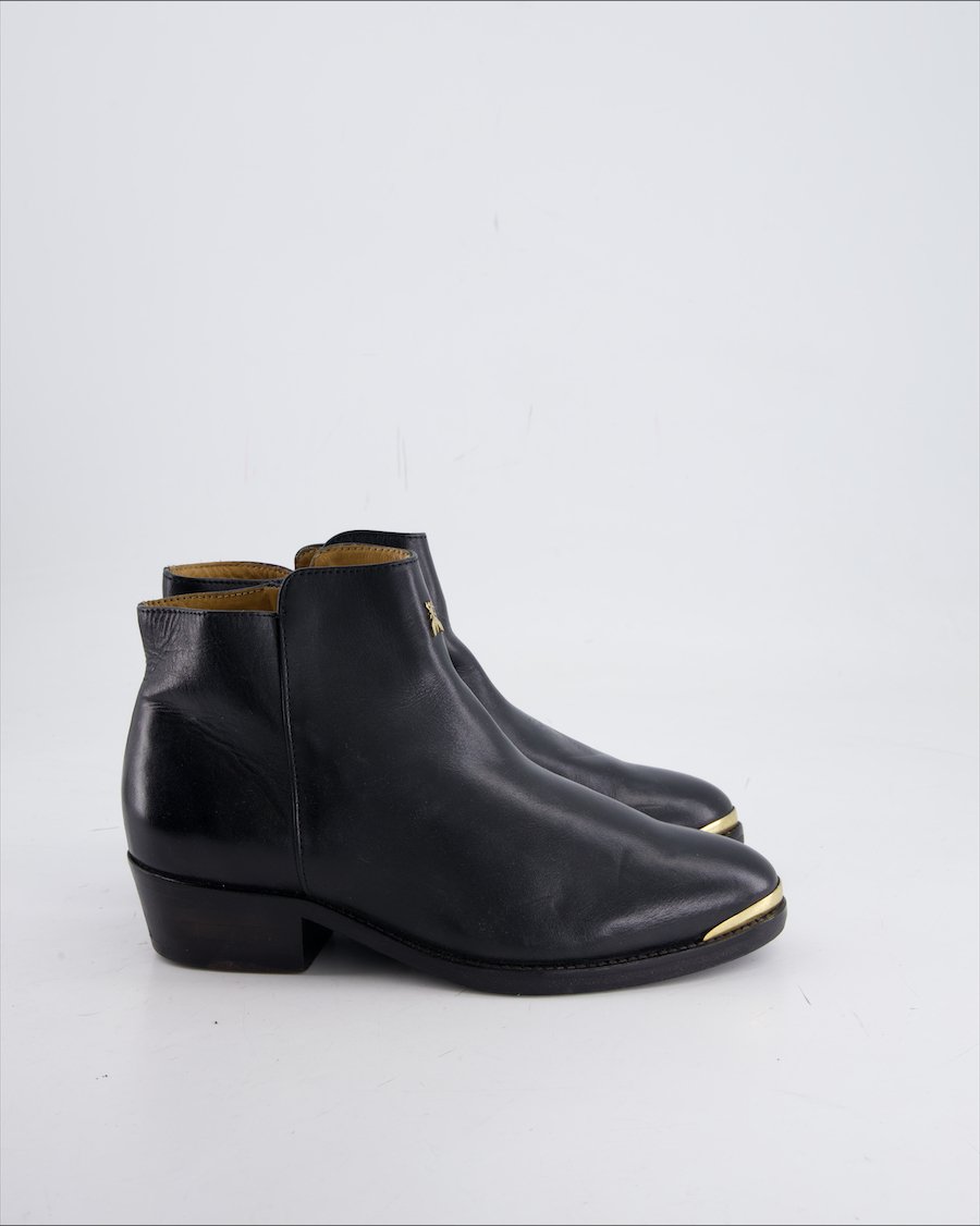 Patrizia Pepe Ankle Boot Leather Black Eu 37
