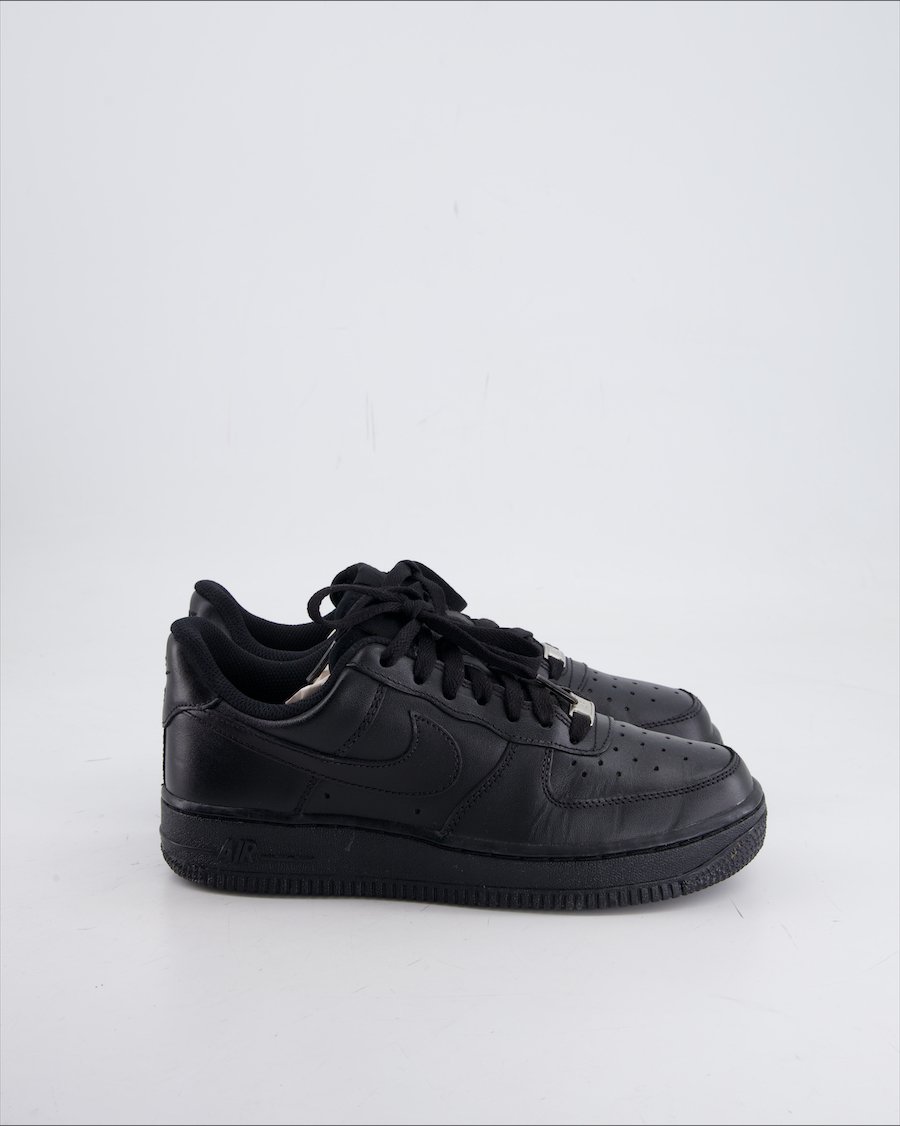 Nike Air Force 1 Trainers Leather Black EU 37.5