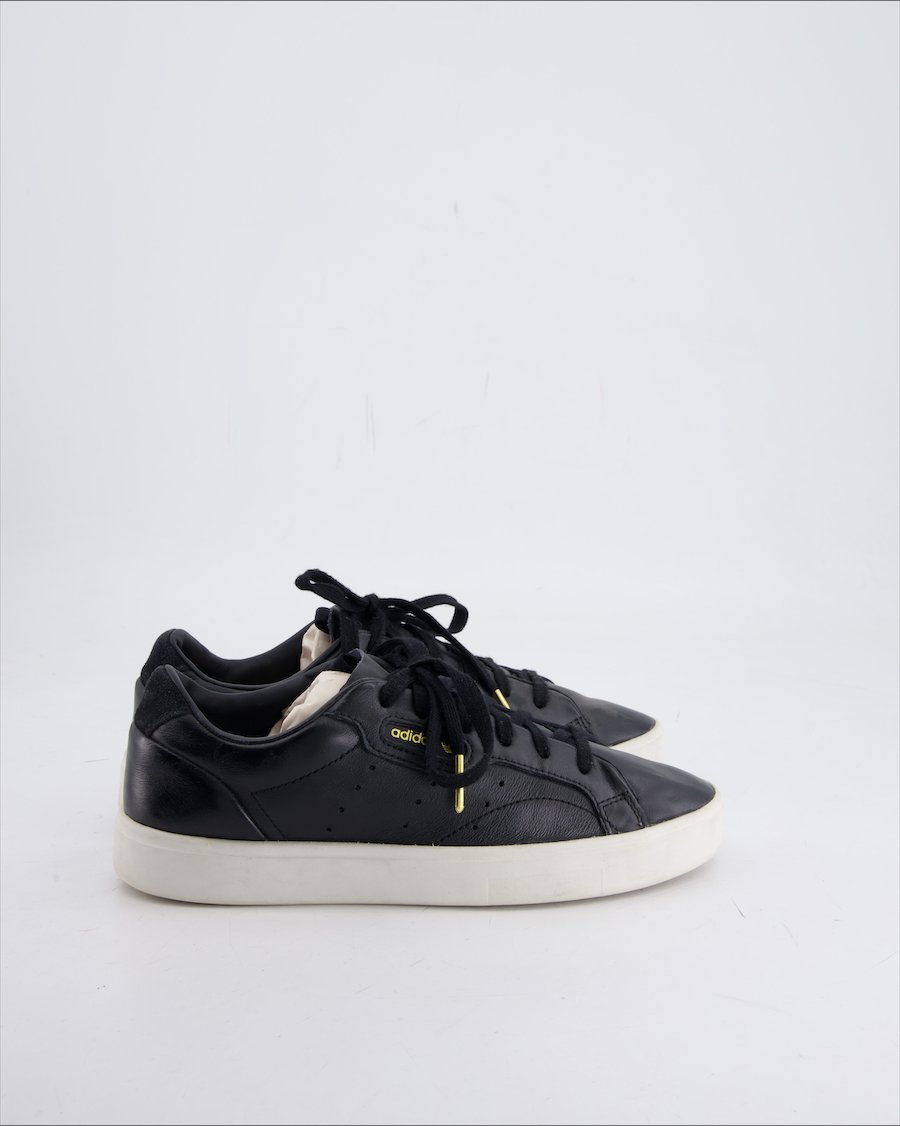 Adidas Trainers Leather Black Eu 37.5