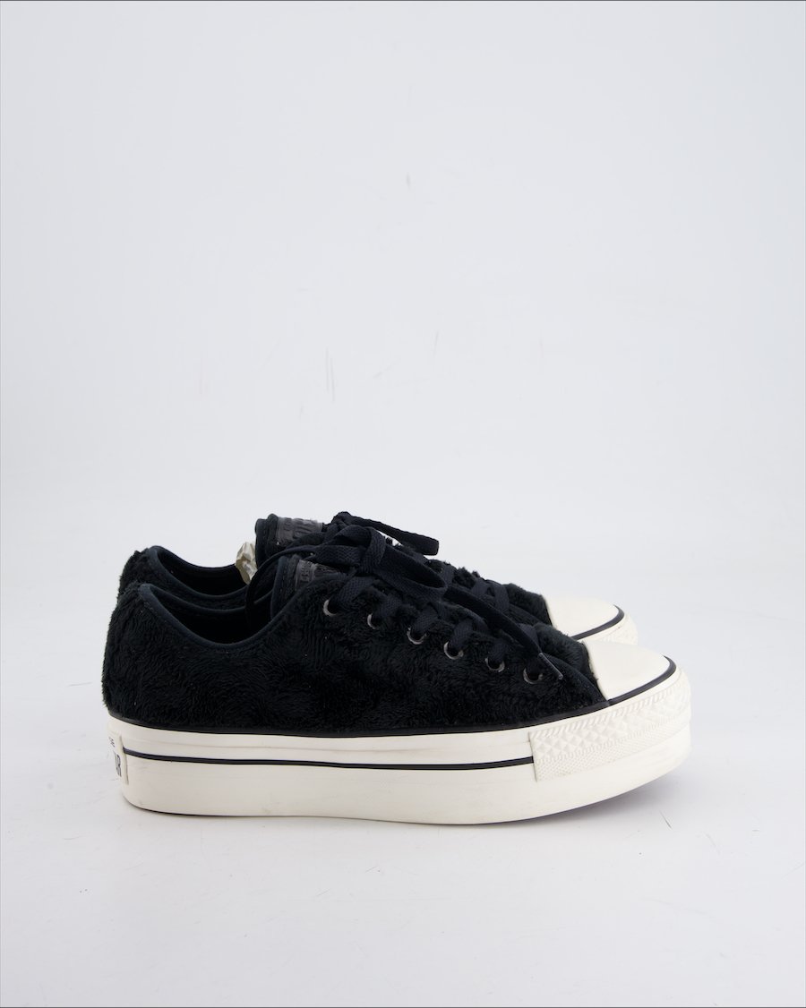 Converse Trainers Faux Fur Black Eu 37.5