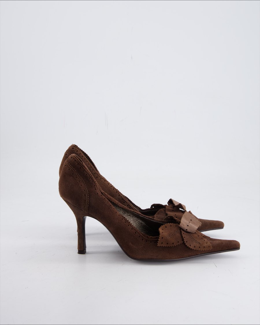 Roberto Festa Heels Suede Brown Eu 36