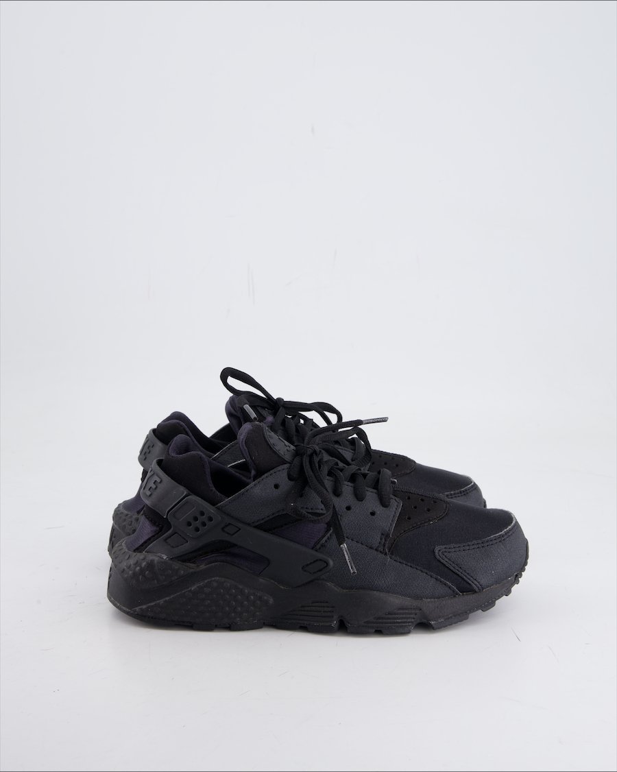 Nike Air Huarache Trainers Leather Black EU 36.5
